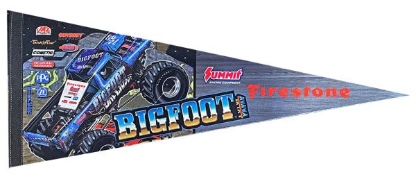 1 2 PRICE SALE - BIGFOOT Felt Pennant (wheelie slate) on Sale