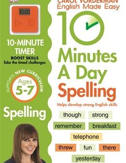 10 Minutes A Day Spelling Ages 5-7 (Includes Funky Orange Timer) Supply