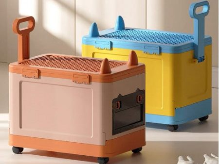 Stackable Toy Clothes Storage Box W  Wheel & Lid Online Sale